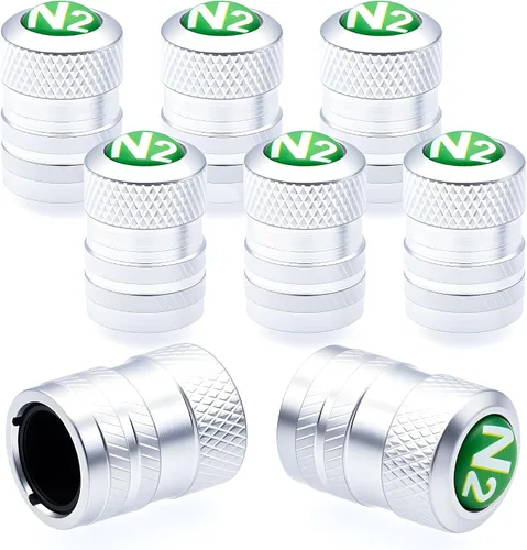 Miniatura 32 de 4 piezas de tapas de válvula de rueda con forma de punta, tapa de aire de aluminio para automóviles, cubiertas universales de válvula de rueda a