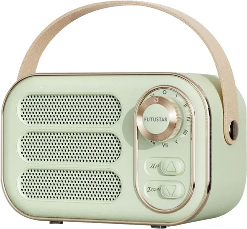 Miniatura 12 de Altavoz Bluetooth retro, altavoces Bluetooth inalámbricos portátiles vintage con soporte de volumen fuerte, tarjeta TF, disco U, entrada AUX