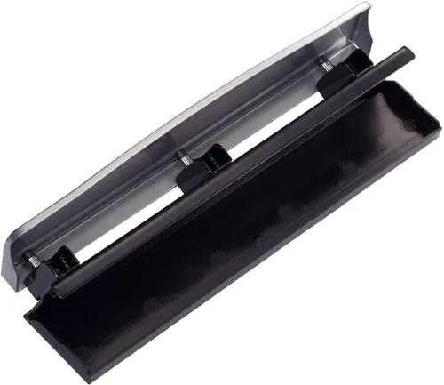 Miniatura 3 de Bostitch - Perforadora de 3 agujeros, capacidad para 12 hojas Plateado