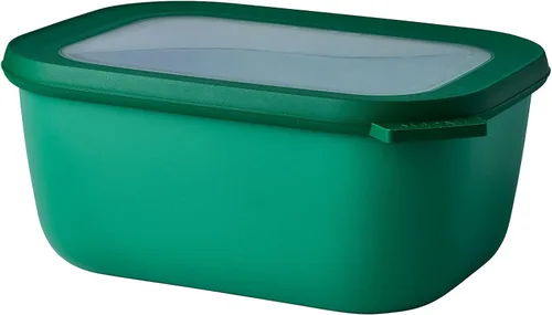 Miniatura 51 de Mepal Cirqula - Recipiente circular rectangular para almacenar y servir alimentos con tapas transparentes, perfecto para preparación de alimentos