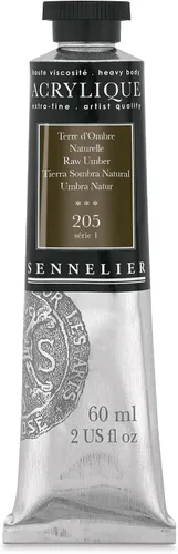 Miniatura 39 de Sennelier Acrílico para artistas extrafinos, 2.0 fl oz, luz verde cromo S3