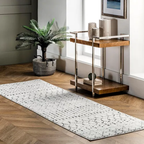 Miniatura 16 de nuLOOM Alfombra decorativa Blythe marroquí, 2 'x 3', gris oscuro