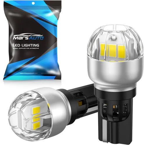 Miniatura 11 de Marsauto Bombilla LED de señal de giro, 3157 LED ámbar para reemplazo de luz de señal de giro delantera/trasera, con espejo convexo a reflector