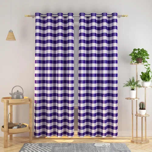 Miniatura 74 de Cortinas de 24 pulgadas de largo con diseño Buffalo Check Gingham Plaid para ventanas de cocina y baño, tratamiento para ventanas con 2 paneles