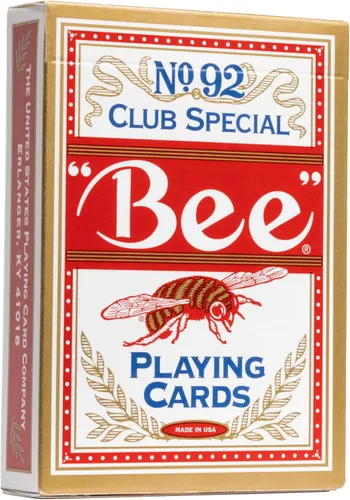 Miniatura 2 de Bee Cartas de póquer premium estándar de oro, paquete de 12, barajas de cartas de calidad de casino de índice estándar