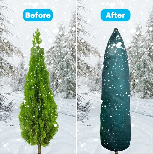 Miniatura 5 de EBaokuup Zip A - Cubiertas para plantas de árbol, protección contra la congelación, 79 pulgadas de alto x 24 pulgadas de ancho, mantas de escarcha