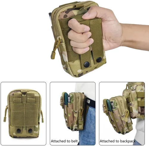 Miniatura 5 de Long Keeper Bolsa táctica Molle - Cinturón de senderismo militar Bolsa de cintura Deporte al aire libre Motocicleta Bicicleta Ciclismo Bolsa
