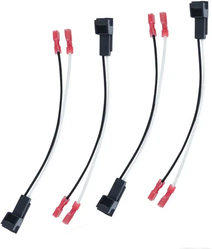 Paquete de 4 arneses de altavoz de repuesto para GM Motors Buick Cadillac Chevy Oldsmobile Adaptador de arnés de cableado de altavoz de puerta