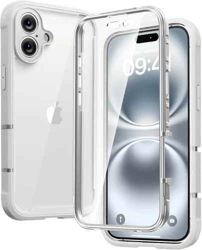 Miniatura 179 de Diaclara - Funda compatible con iPhone 11, carcasa resistente de cuerpo completo con protector de pantalla integrado sensible al tacto y Transparente