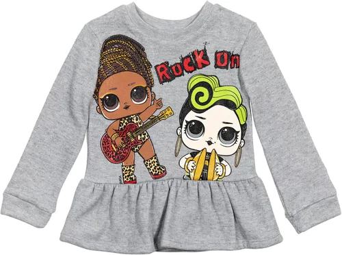 Miniatura 3 de LOL Surprise Fierce Bhaddie Flipside Unity - Conjunto de sudadera y leggings de forro polar cruzado para niñas pequeños a niños grandes Rosado