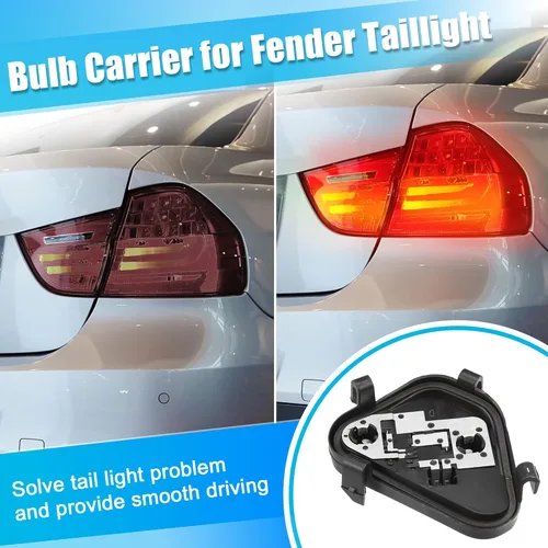 Miniatura 3 de X AUTOHAUX 1 Unidades Trasero Izquierdo Luz Trasera Luz de la Luz Trasera Panel Bombilla Socket W/Plug para BMW 320i 328d 328i 335i 328d xDrive