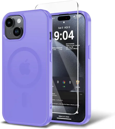 Miniatura 142 de Funda para iPhone 11 con protector de pantalla, compatible con MagSafe, ultra delgada, translúcida, mate, a prueba de golpes, color negro