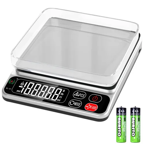 Miniatura 12 de Mini báscula, escala de 6.6 libras para gramos, báscula digital de alimentos, báscula de cocina y básculas de alimentos para cocina, báscula
