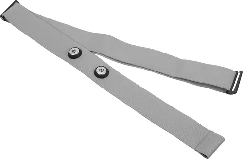 Correa elástica para monitor cardíaco de fibra de poliuretano, correa de sensor de frecuencia cardíaca, correa de nailon gris para deportes de