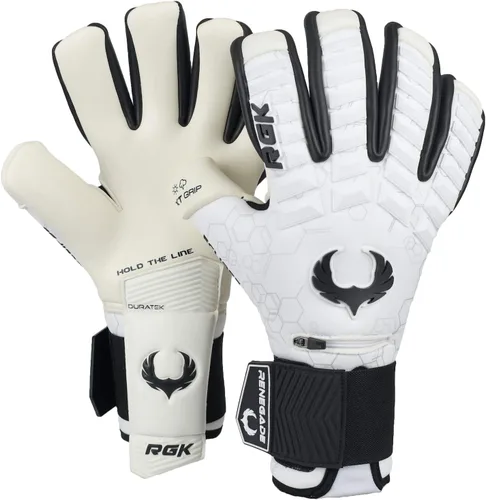 Miniatura 10 de Guantes profesionales de portero de fútbol Renegade GK Eclipse (tallas 6-12, nivel 5) Fingersaves y agarre EXT de 4 + 0.118 mm con sede en EE. UU