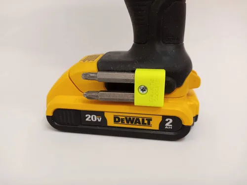 Miniatura 12 de Portabrocas magnético para DEWALT 20V Taladro/Desarmador, Montado Lateralmente, Imanes Fuertes, Diseño de Bajo Perfil - Galactic Gadgets (Negro)
