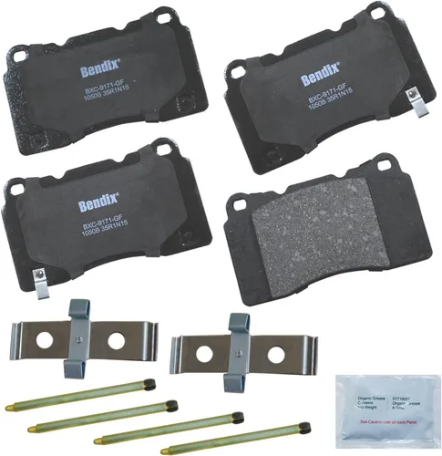 Miniatura 184 de Pastillas de freno delanteras cerámicas Bendix Priority1 CFC2302 para Hyundai Elantra 2021, Sonata 2022-2020, Kia K5 2023-2021