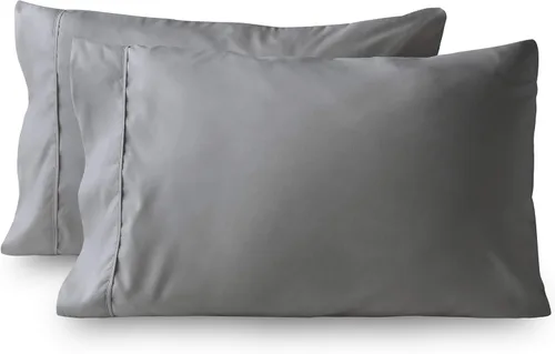 Miniatura 12 de Fundas de almohada – Juego de 2 fundas de almohada de algodón de 600 hilos, calidad de algodón, sedoso y suave, sin arrugas