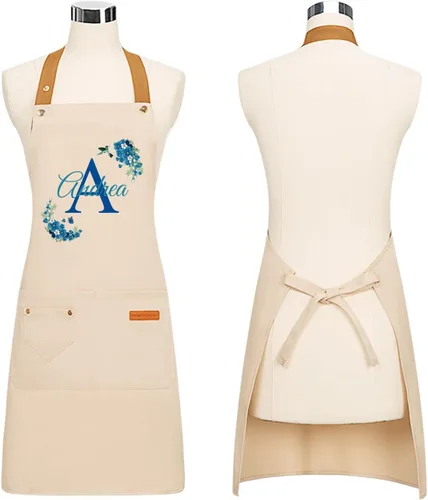 Miniatura 3 de DIY Custom Name & Initial Kitchen Apron for Men & Women