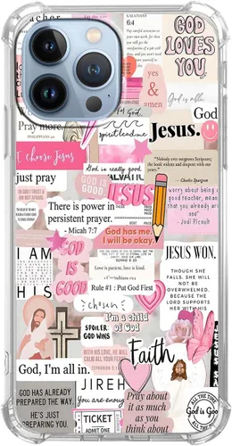 Miniatura 20 de Funda para Celular con Versículos de la Biblia, Colocación de Citas Cristianas de Jesús, Diseño Collage, Funda Protectora Suave de TPU de Moda