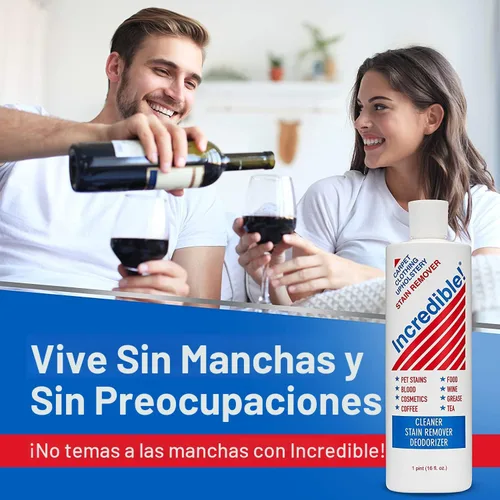 Miniatura 5 de INCREDIBLE! Removedor de manchas – Removedor instantáneo de manchas para manchas nuevas y viejas – Sangre, vino tinto, café, orina, cosméticos