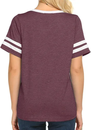Miniatura 2 de OMSJ - Camisetas de manga corta para el verano para mujer