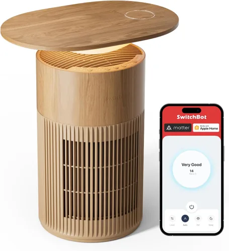 Miniatura 13 de SwitchBot Purificadores de aire para habitación grande del hogar con materia de hasta 3620 pies cuadrados, 20 dB, prefiltro lavable, modo mascota