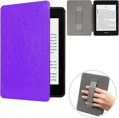 Miniatura 19 de Funda para Kindle Paperwhite 2018, delgada funda protectora de piel sintética con función de apagado y encendido automático para Kindle Paperwhite