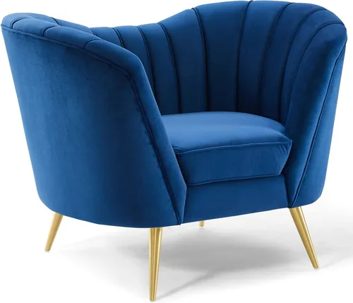 Miniatura 10 de Modway EEI-3874-PNK Opportunity Channel - Sillón de terciopelo copetudo en color rosa