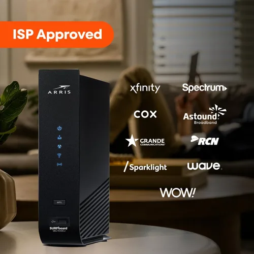 Miniatura 12 de ARRIS (SBG7400AC2) - Combo de enrutador de módem - Fast DOCSIS 3.0 y WiFi AC2350, [Consulte con su proveedor para la compatibilidad], cuatro puertos