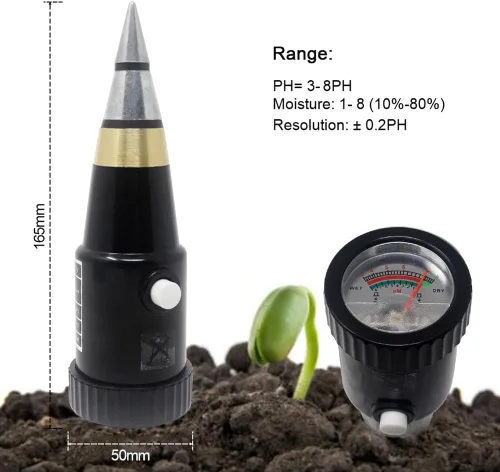 Miniatura 4 de VT-05 - Medidor de suelo VT-05, higrómetro portátil, monitor de agua para plantas de jardín, granjas, césped, plantas en maceta, interiores