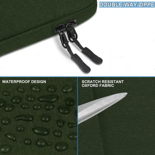 Miniatura 5 de Funda para laptop de 13.3 pulgadas, a prueba de golpes, funda protectora para computadora con bolsillo para accesorios, bolsa para laptop compatible