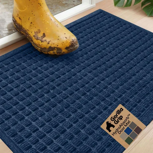 Miniatura 14 de GORILLA GRIP® HydroABSORB - Tapete ultra absorbente para puerta delantera y entrada exterior, atrapa la suciedad y la humedad, tapete de bienvenida