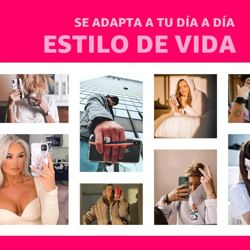 Miniatura 5 de Phone Loops: Agarre de teléfono no elástico, correa para teléfono, soporte de teléfono para la mano - Pequeño, ligero y discreto soporte de teléfono