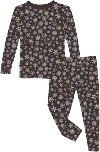 Miniatura 142 de KicKee Pants Conjunto de pijama de manga larga con estampado de piezas