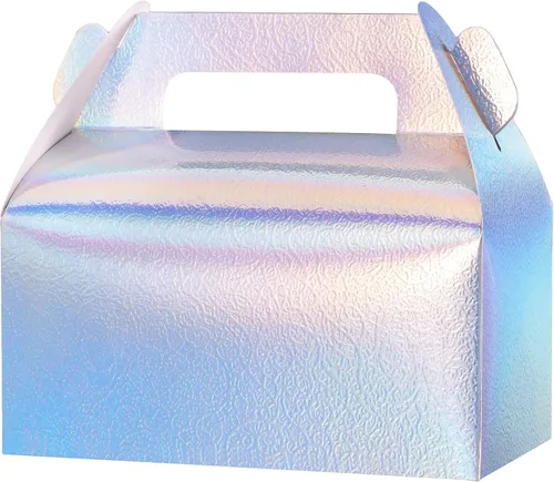 Miniatura 22 de UnicoPak Paquete de 30 cajas de regalo de fiesta a dos aguas rosadas, cajas de bolsas de regalos para golosinas, galletas, dulces, ideales