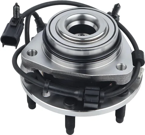 KUSATEC 513188 Buje de rueda delantera y conjunto de cojinetes para Chevy Trailblazer 02-09, Chevy SSR 03-06, GMC Envoy 02-09, Isuzu Ascender 03-08,