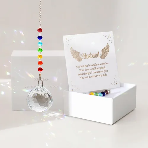 Miniatura 21 de Regalos conmemorativos para la pérdida de papá, atrapasoles de cristal en la memoria, regalos de condolencia por pérdida de papá y padre, regalos