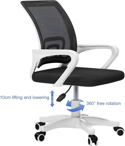 Miniatura 2 de Ergonomic Office Chair with Back Support, Extended Armrest Design Comfy Desk Chairs with Thickened Cushion and Stable Chassis, Comfortable Fit to