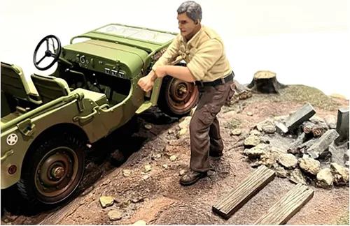 Miniatura 2 de Mecánico 4X4 Figura 3 para modelos a escala 1/18 por American Diorama