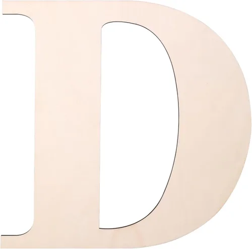 Miniatura 11 de Letra de madera de 12 pulgadas, letras de madera para decoración de pared, letras de madera en blanco sin terminar de 1/5 pulgadas para decoración