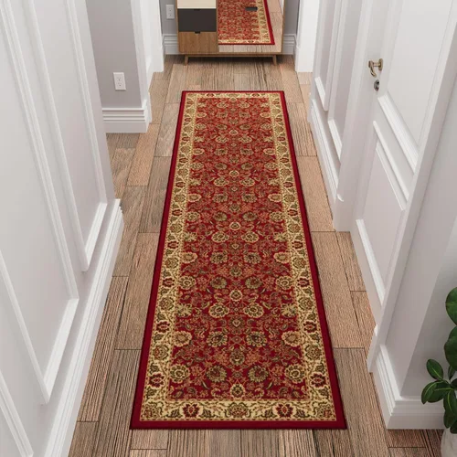 Miniatura 9 de Ottomanson Alfombra de 5 x 6,6 pies para sala de estar, alfombra oriental para dormitorio - alfombra grande para piso antideslizante y duradera