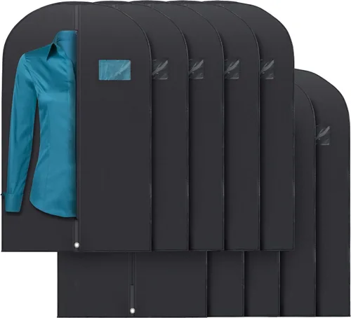 Miniatura 4 de Plixio Bolsas para Prendas Bolsa de Traje para Viaje y Almacenamiento de Ropa de Vestidos, Camisas de Vestir, Abrigos— Incluye Cremallera y Ventana