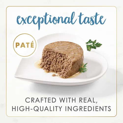Miniatura 2 de Purina Fancy Feast Gourmet Naturals - Alimento húmedo en paté para gatos, sin cereales, receta de trucha y atún (paquete de 12 unidades) latas de 3