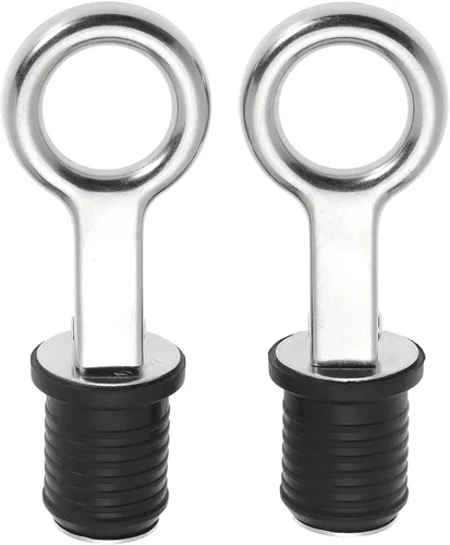 Miniatura 8 de Tapón de goma con mango a presión, tapón de drenaje de barco, con mango de latón/acero inoxidable, accesorios para barcos