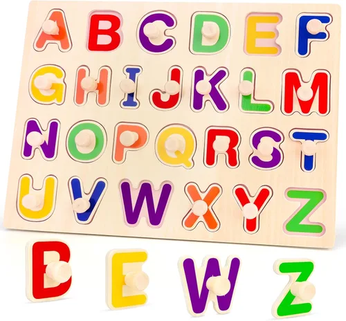Miniatura 8 de Jumlys Juguetes Montessori para niños pequeños de 1, 2, 3 años, rompecabezas de madera con formas educativas para bebés de 12-18-24 meses, juguetes