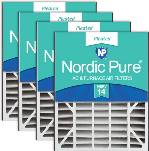 Miniatura 37 de Nordic Pure 20x25x5 (tamaño real: 19 3/4 x 24 1/4 x 4 7/8) Filtro de CA Air Bear MERV 13 Plus Carbon 4 Pack