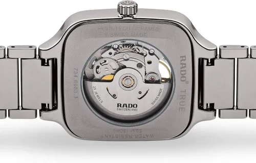 Miniatura 2 de Rado True Square - Reloj automático suizo con correa de cerámica 21 modelo R27083202 color plateado Plateado Reloj automático