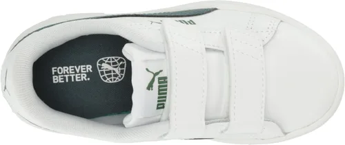 Miniatura 5 de PUMA Tenis unisex Smash 3.0 de cuero con velcro para niños