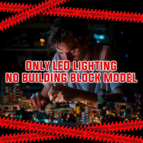 Miniatura 7 de Nitemode Kit de luces compatible con Lego Holiday Express Train 10361, diseño de interruptor de encendido/apagado mejorado, incluye accesorios